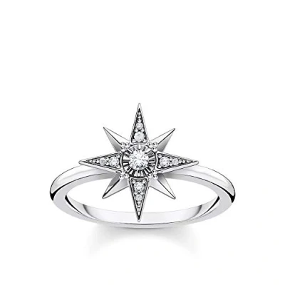 Image of THOMAS SABO Ring Star 925 Sterling Silver TR2299, Ringgröße 54, Precious metal, Cubic Zirconia