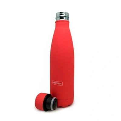 Image of Nerthus Double wall flask for hot and cold liquids. BPA 500 ml stainless steel, with coral design, Original