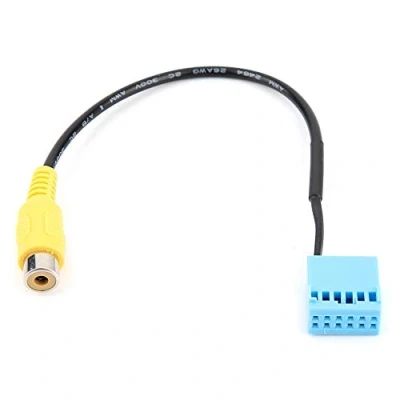 Image of Qiilu Rear Camera Cable, 24cm, High Speed Data Transfer, for VW Golf VI Jetta 5 6 MK5 MK6 Passat B6 Touran Tiguan with MIB RCD330