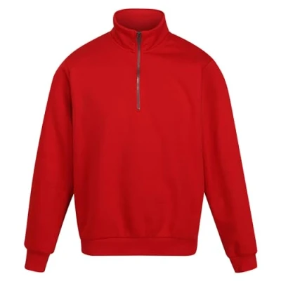 Image of Regatta Professional Men&#039;s Pro Quarter Zip Sweatshirt Classic Red, Size: 3XL