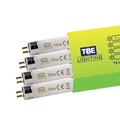 Image of TBE LIGHTING T4 10w Fluorescent Tube Lamps 352mm 4 Pack of CFL Bulbs G5 2 Pin Base Fittings High Efficiency Lamps, Soft White 3500K