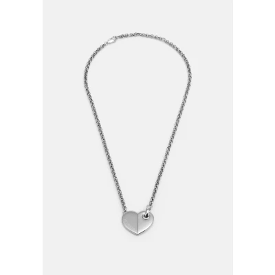 Image of Tommy Hilfiger BOLD Hearts Necklace silvercoloured, Women&#039;s, Size: One Size, Silver coloured