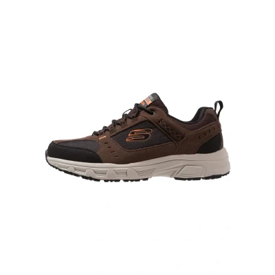 Image of Skechers OAK Canyon Trainers, Men&#039;s, Size: 10.5, Chocolate/black Leather and textile