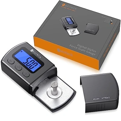 Image of Neoteck Digital Turntable Stylus Force Scale Gauge 0.01g/5.00g Blue LCD Backlight for Tonearm Phono Cartridge