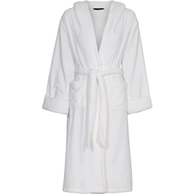 Image of Decoy Women&#039;s long robe w/Hood, Ivory, S