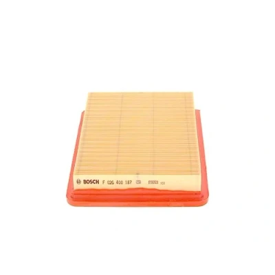 Image of 281112F100, 281122F000, 281132F000, S281132F000 Air Filter BOSCH F 026 400 187 41mm 174,5mm 255mm Insert HYUNDAI: Coupe II, KIA: Cerato Saloon