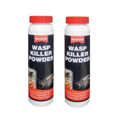 Image of SK INFINITY Rentokil Wasp Nest Killer Powder Wasps Nests in &amp; Around The Home Garden Fast Action 24 Hours 150g (2 Packs)