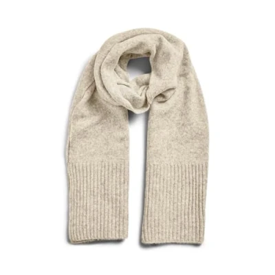 Image of PIECES Women&#039;s Pcmocca Long Scarf Noos Bc, Silver Mink/Detail: Melange, One Size