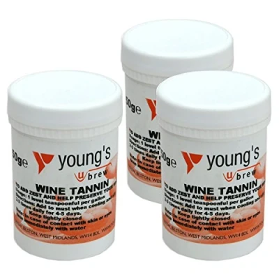 Image of 3x Wine Tannin 50g Youngs Home brew Beer &amp; Making Chemicals