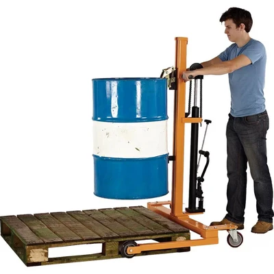 Image of Drum Lifter Holds 1 x 210L; 300kg; Orange