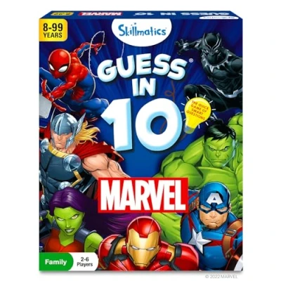 Image of Skillmatics Collectible Card Game Guess in 10 Marvel, Stocking Stuffers, Perfect for Kids, Teens, Adults Who Love Avengers, Spiderman, Iron Man, Gifts Ages 8, 9, and Up