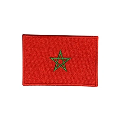 Image of Morocco National Flag Iron On Patch Sew Embroidered Patch/Badge for Clothes