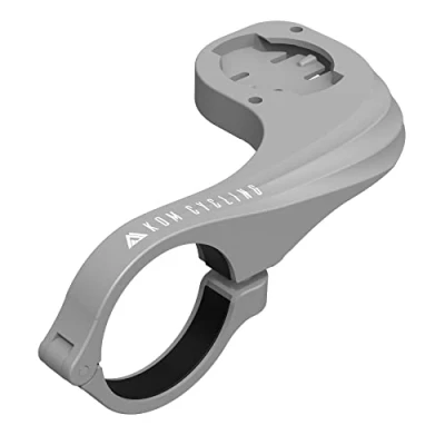 Image of KOM Cycling Wahoo Elemnt Mount Compatible with Multiple Computers Including The Bolt, Roam, Mini, and Colors 24g Out Front (Gray)