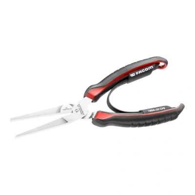 Image of Facom 188 a.20cpe Flat Nose Pliers, 200 mm, Red/Black