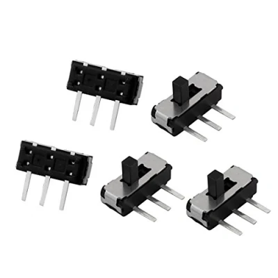 Image of Sourcingmap 5pcs 2 Position 3P SPDT SMT Surface Mounted Devices Self Locking Mini Power Slide Switch 9mmx3mmx3mm