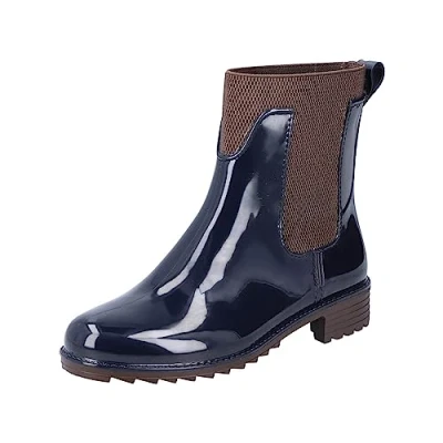 Image of Rieker Women&#039;s P8290 Chelsea, Blue, 7.5 UK
