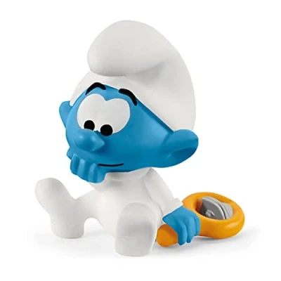 Image of SCHLEICH 20830 Baby Smurf Pre School Smurfs Toy Figurine for children aged 3+