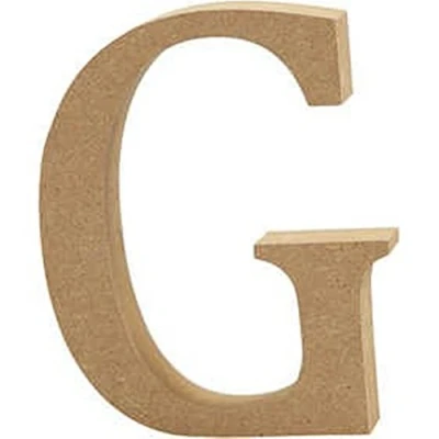 Image of 13cm Large Wooden MDF Letter Shape to Decorate G Wood Shapes for Crafts