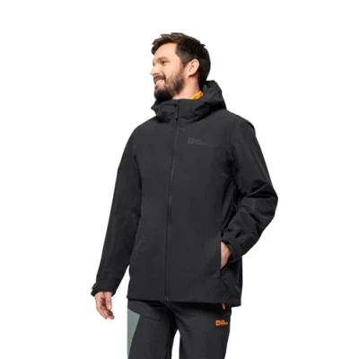Image of Jack Wolfskin Men&#039;s Fernblick 2l JKT M Jacket, Black, L