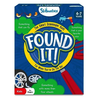 Image of Skillmatics Card Game Found It Travel, Scavenger Hunt, Stocking Stuffers for Kids, Girls, Boys, Fun Family Game, Gifts Ages 4, 5, 6, 7, Travel