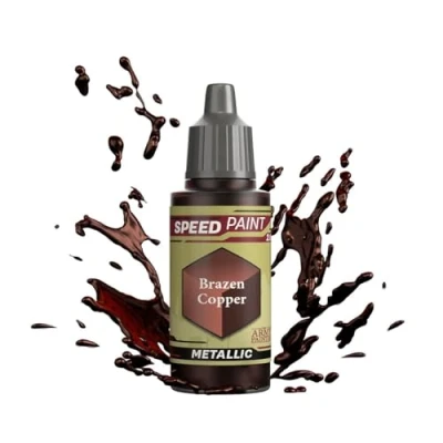 Image of The Army Painter Speedpaint Brazen Copper 2.0, Single Acrylic Paint 18ml One coat Painting Soloution For Fantasy Tabletop Miniatures Like Warhammer 40k And Dungeons Dragons Figures