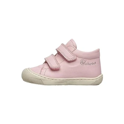 Image of Naturino Cocoon VL Leather First Steps Shoes Pink 18