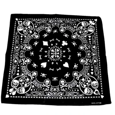 Image of Zac&#039;s Alter Ego Skull, Paisley &amp; Playing Cards Bandana/Durag/Wrist Wrap/Face Mask