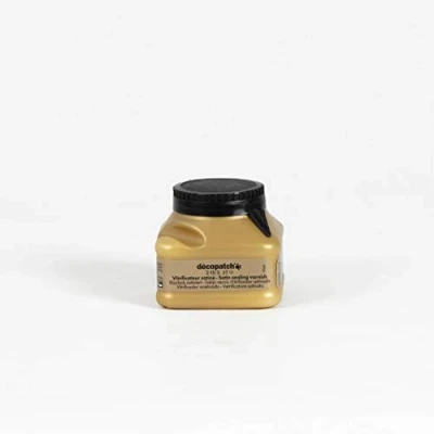 Image of Décopatch Ref VA90O Satin Sealing Varnish Finish Leaves a Protective Coating, Dries Clear, Suitable for Finishing Décopatched Products 90ml Bottle