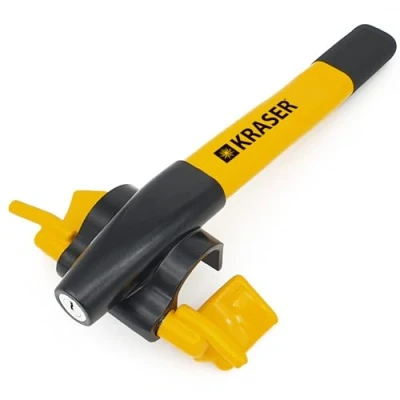 Image of KRASER KR855Y Steering Wheel Lock Anti Theft Device More Visible, Extra Security Around The Spoke, Keyless Quick Lock, Universal Car Bar for Vehicle, Car, Truck, Van, Motorhome, Camper
