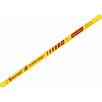 Image of Starrett Bi Metal Hacksaw Blades KBS1218 2 Unique Safe Flex HSS Hand Saw 300mm 18 TPI Cutting Edge For Non ferrous Metals, Stainless Steel, Pipes, Plastics Pack