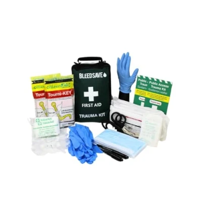 Image of BLEEDSAVE Public Access Trauma First Aid Kit with 2 x Tourni Key Plus Soft Case