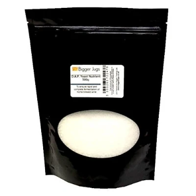 Image of Yeast Nutrient Diammonium Phosphate (D.A.P.) 500g Heavy Duty Resealable Pouch with Tamper Proof Seal for Home Brew Beer &amp; Wine