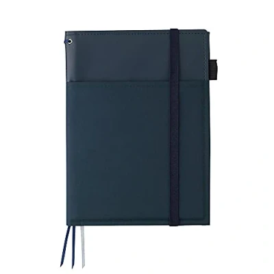 Image of KOKUYO Co., Ltd cover notebook systemic ring corresponding A5 tone leather navy blue B ruled 50 sheets Bruno V685B DB