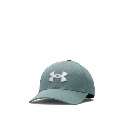 Image of Under Armour Men&#039;s Blitzing Adjustable, Comfortable Running Cap for All Day Breathability and Sun Protection, with Adjustable Sizing Pre Curved Visor,Jasper Blue/White/White,OSFM