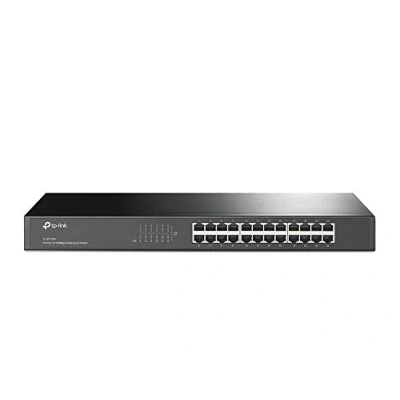 Image of TP Link 24 Port 10/100Mbps Unmanaged Ethernet Switch, 19 inch Rack Mount, Steel Case(TL SF1024)