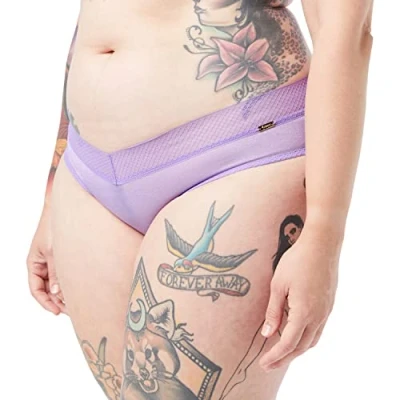 Image of Gossard Women&#039;s Glossies Cheeky Short Underwear, Violet, XS
