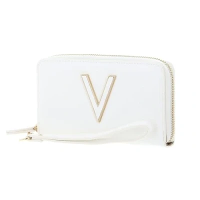 Image of Valentino CONEY VPS7QN133 ZIP AROUND WALLET; COLOR: WHITE, white