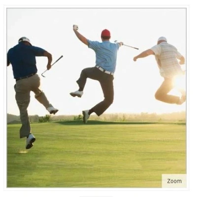 Image of Photographic Blank Card (ABA 10891) Hole In One Golfers Celebrating From The Rapture Range Suitable for Birthdays and Other Occasions