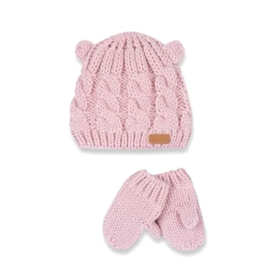 Image of Chicco Baby Girls&#039; Hat and Gloves Sets, Pink, 12 15 MESI