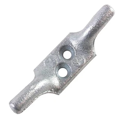 Image of 4X Strong Metal Galvanised Cleat Hooks 75mm
