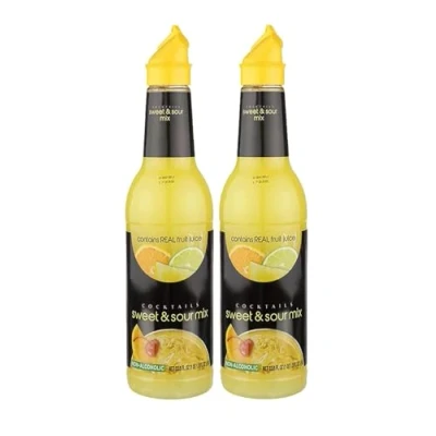 Image of Cocktail Mix Non Alcoholic Bar Pub Restaurant (33.8 oz. Pack of 2, Sweet and Sour)