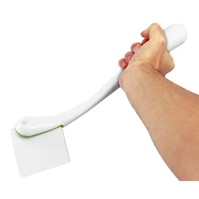 Image of KMINA Long Handled Bottom Wiper for Disabled, Toilet Aids Wiping, Assist Tool, Wiping Aid, Self Aids, Mobility the Elderly, Cleaner Aid