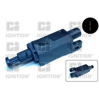 Image of 1038624, 1044350, 7215734, 95VW13480AA, 95VW13480BB Brake Light Switch QUINTON HAZELL XBLS59 2 pin connector CI VOLKSWAGEN: Golf 4, Transporter 5