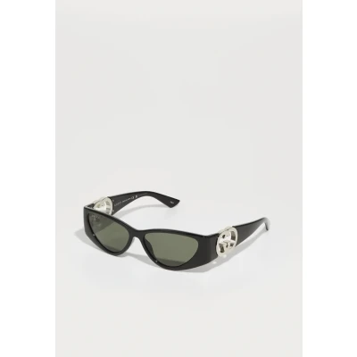 Image of Gucci Unisex Sunglasses, Size: 55, Black/grey