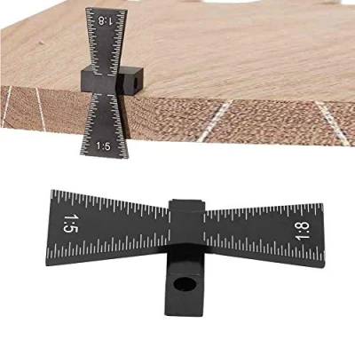 Image of Dovetail Marker,Wood Joints Gauge Marking Jig,Dovetail Guide Tool,with Scale 1:5/1:8,for Carpentry Woodworking Wood Projects Craft