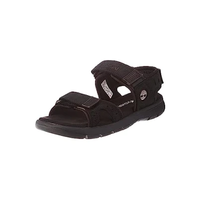 Image of Timberland Men&#039;s Governor&#039;s Island Sandals, Black, 7.5 UK