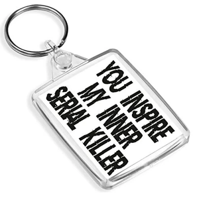 Image of Funny Serial Killer Keyring Office Secret Santa Fun #13236