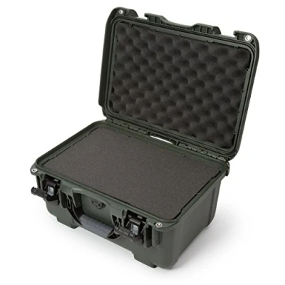 Image of Nanuk 918 Waterproof Hard Carrying Case with Pick and Pluck Foam Insert Polypropylene Olive