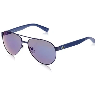 Image of Lacoste Unisex&#039;s L185S 424 60 Sunglasses, Bluette Matte