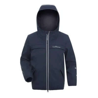 Image of LeMieux Mini Milo Childrens Waterproof Jacket Navy Blue 7 8 Years